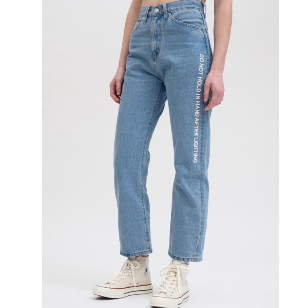 LEVIS x FENG CHEN WANG Embroidered Straight Jeans - NWOT